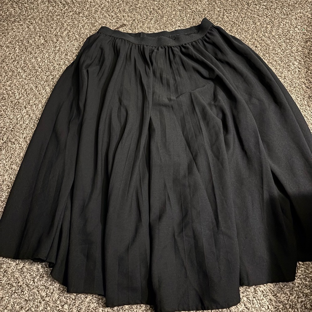 Kate Kason XXL Black A-Line Women's Skirt